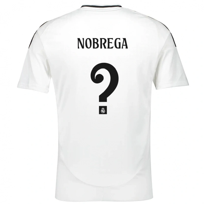 Danxen Barn Abraham Nobrega #0 Vit Hemmatröja Matchtröjor 2024/25 Tröjor T-Tröja