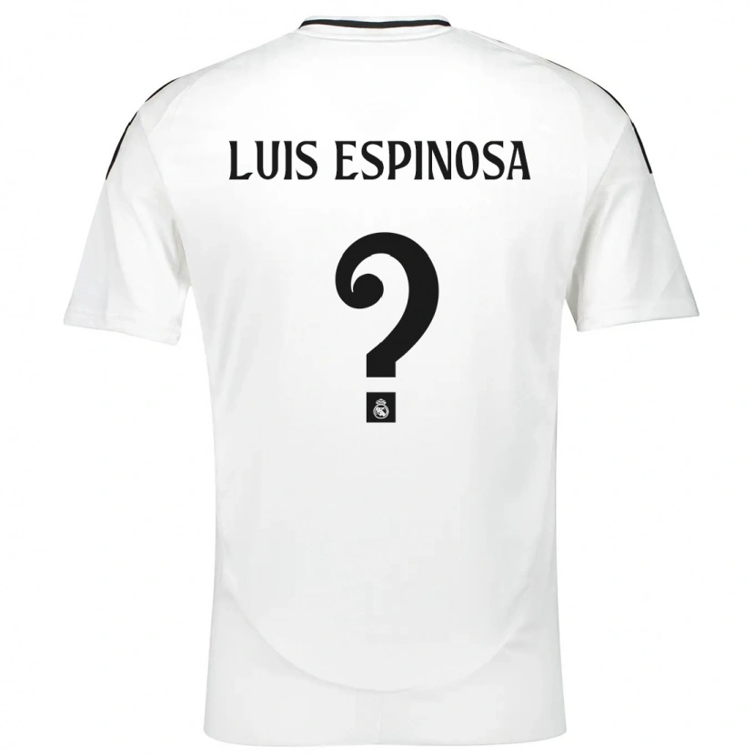 Danxen Barn José Luis Espinosa #0 Vit Hemmatröja Matchtröjor 2024/25 Tröjor T-Tröja