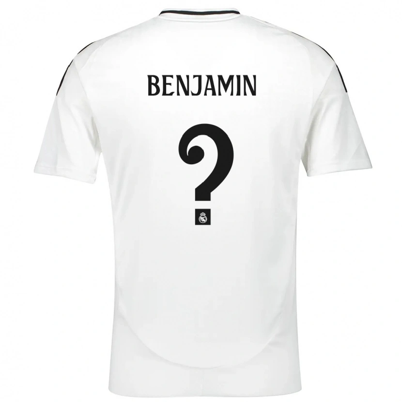 Danxen Barn Emanuel Benjamin #0 Vit Hemmatröja Matchtröjor 2024/25 Tröjor T-Tröja