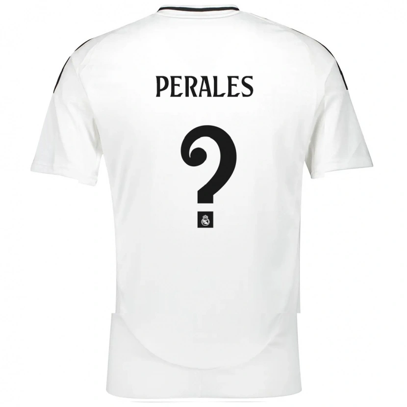 Danxen Barn Miguel Perales #0 Vit Hemmatröja Matchtröjor 2024/25 Tröjor T-Tröja