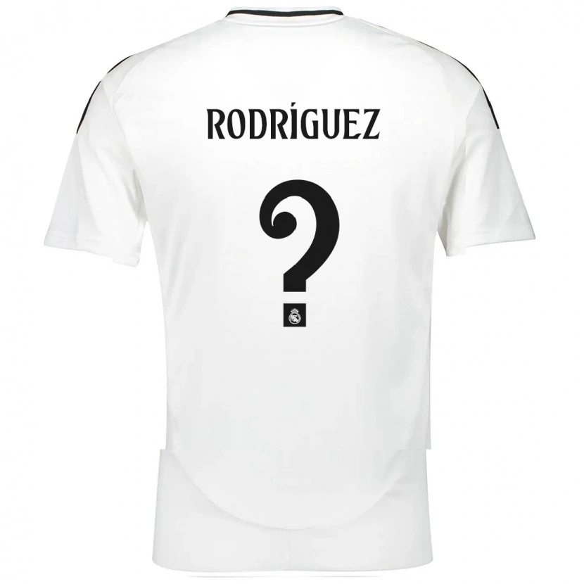 Danxen Barn Álvaro Rodríguez #0 Vit Hemmatröja Matchtröjor 2024/25 Tröjor T-Tröja