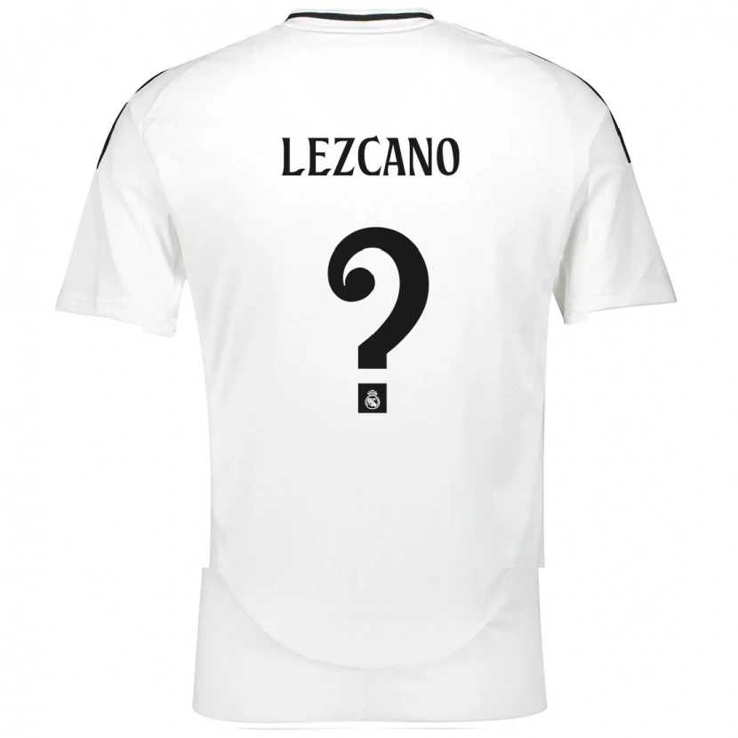 Danxen Barn Álvaro Lezcano #0 Vit Hemmatröja Matchtröjor 2024/25 Tröjor T-Tröja