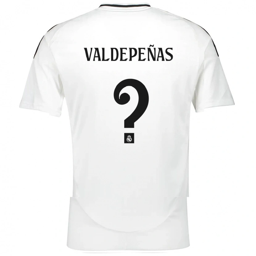 Danxen Barn Víctor Valdepeñas #0 Vit Hemmatröja Matchtröjor 2024/25 Tröjor T-Tröja
