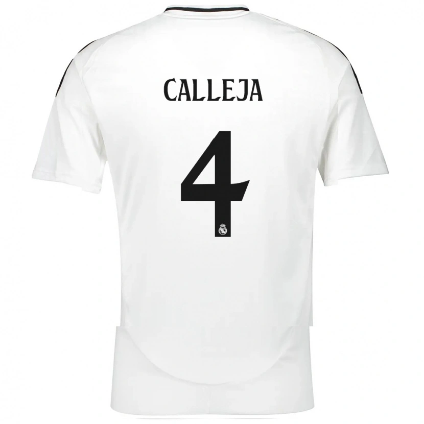 Danxen Barn Jaime Calleja #4 Vit Hemmatröja Matchtröjor 2024/25 Tröjor T-Tröja