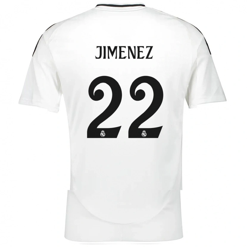 Danxen Barn David Jiménez #22 Vit Hemmatröja Matchtröjor 2024/25 Tröjor T-Tröja