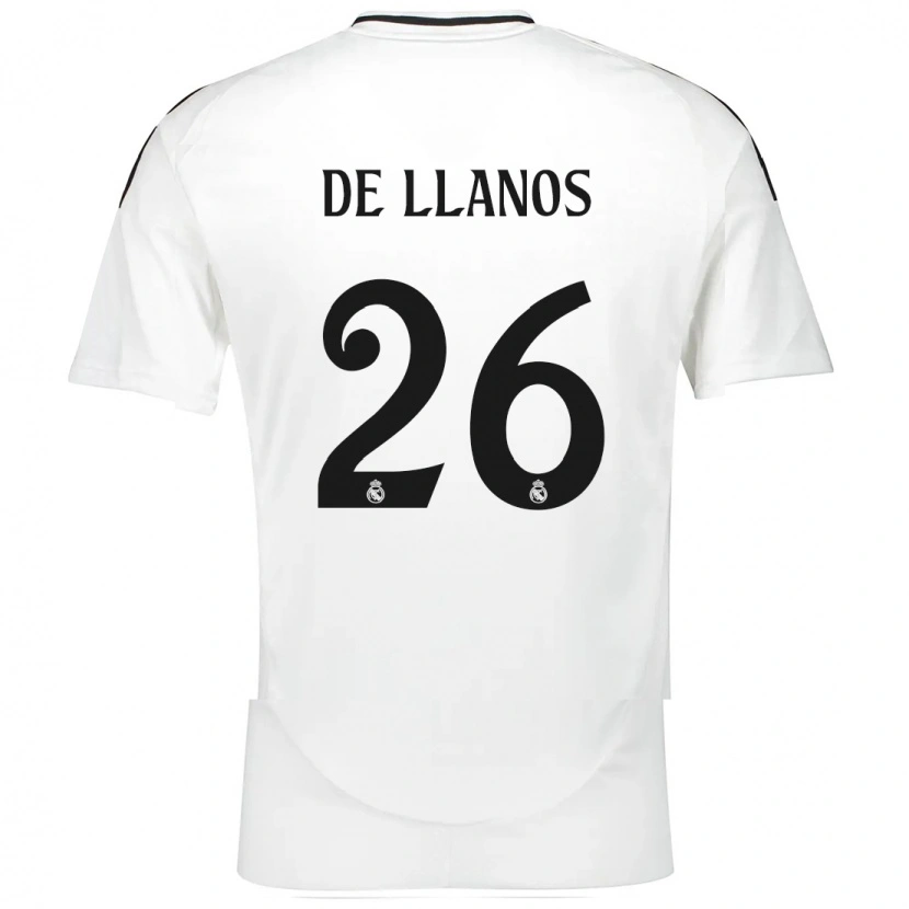 Danxen Barn Hugo De Llanos #26 Vit Hemmatröja Matchtröjor 2024/25 Tröjor T-Tröja