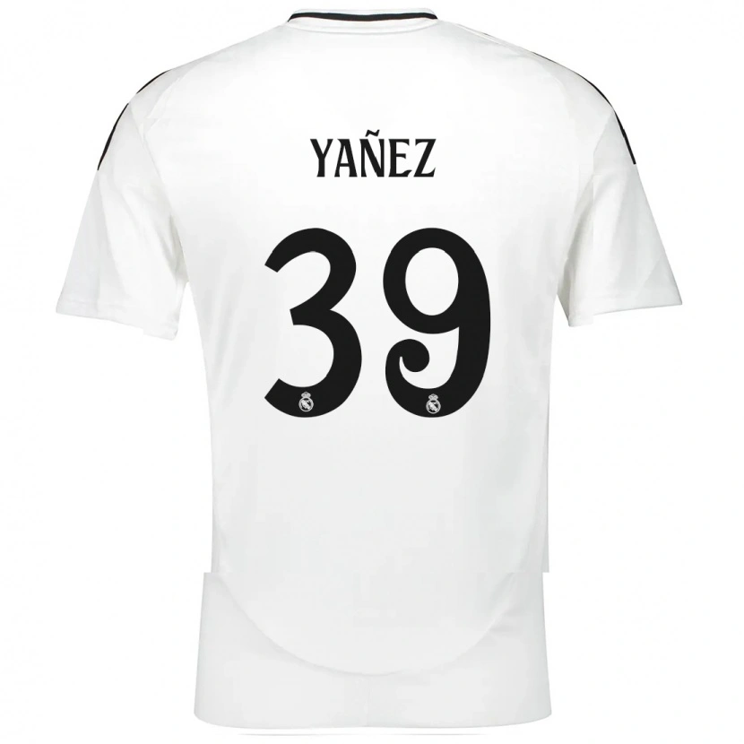 Danxen Barn Daniel Yañez #39 Vit Hemmatröja Matchtröjor 2024/25 Tröjor T-Tröja