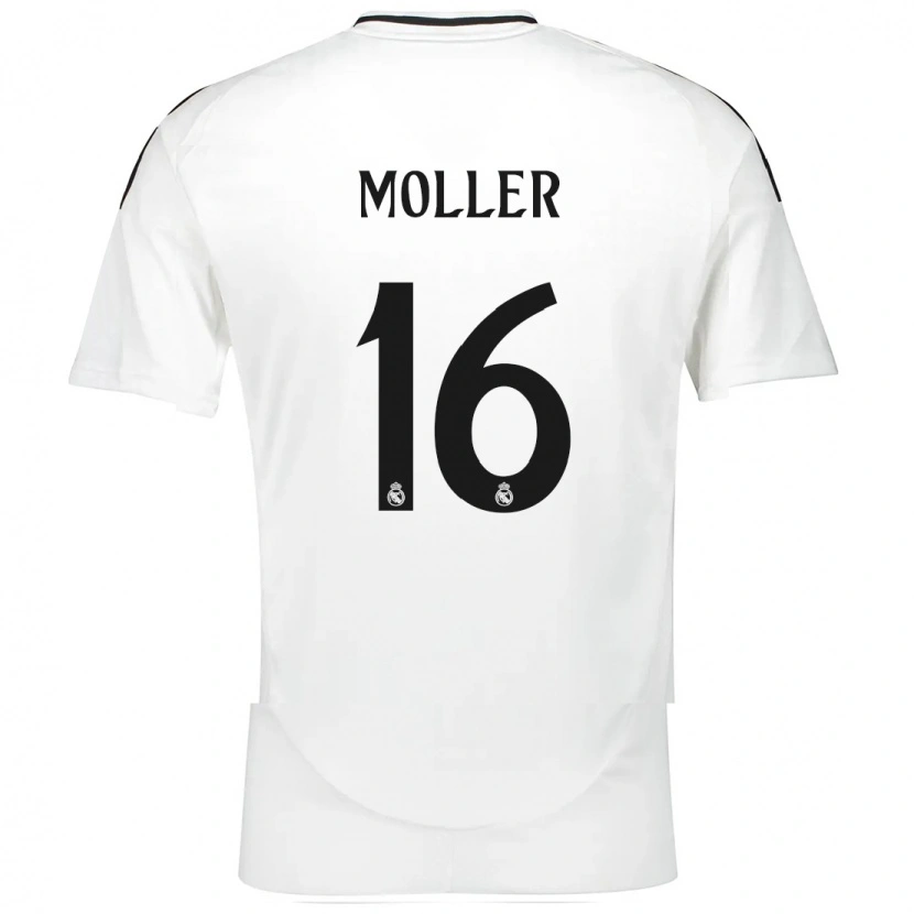 Danxen Barn Caroline Møller #16 Vit Hemmatröja Matchtröjor 2024/25 Tröjor T-Tröja