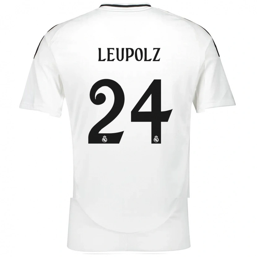 Danxen Barn Melanie Leupolz #24 Vit Hemmatröja Matchtröjor 2024/25 Tröjor T-Tröja