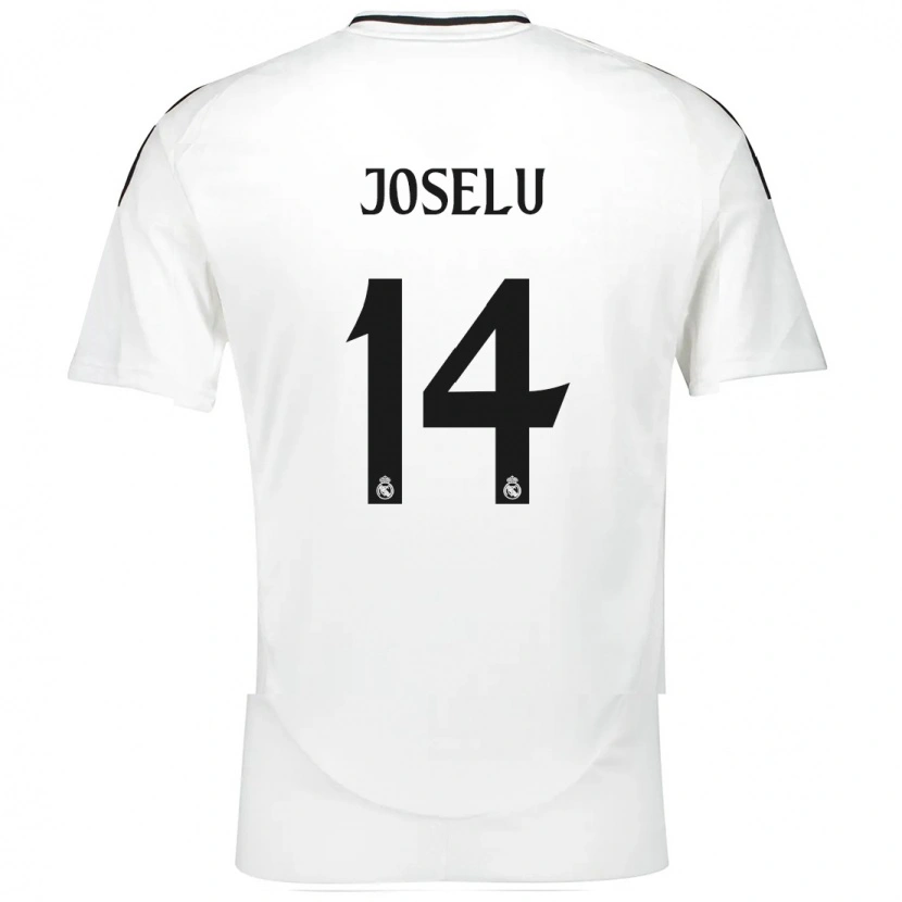 Danxen Barn Joselu #14 Vit Hemmatröja Matchtröjor 2024/25 Tröjor T-Tröja