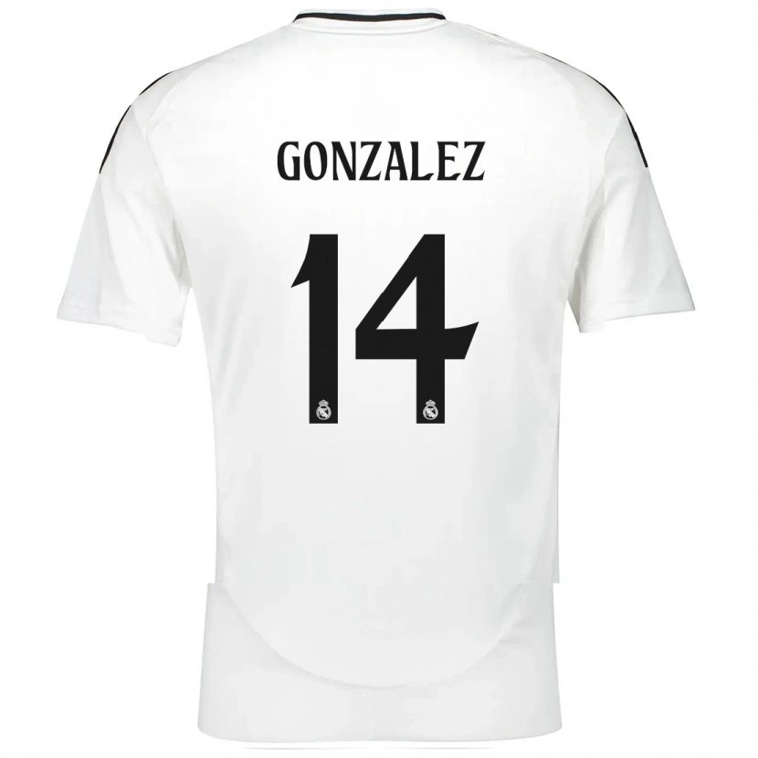 Danxen Barn David González #14 Vit Hemmatröja Matchtröjor 2024/25 Tröjor T-Tröja