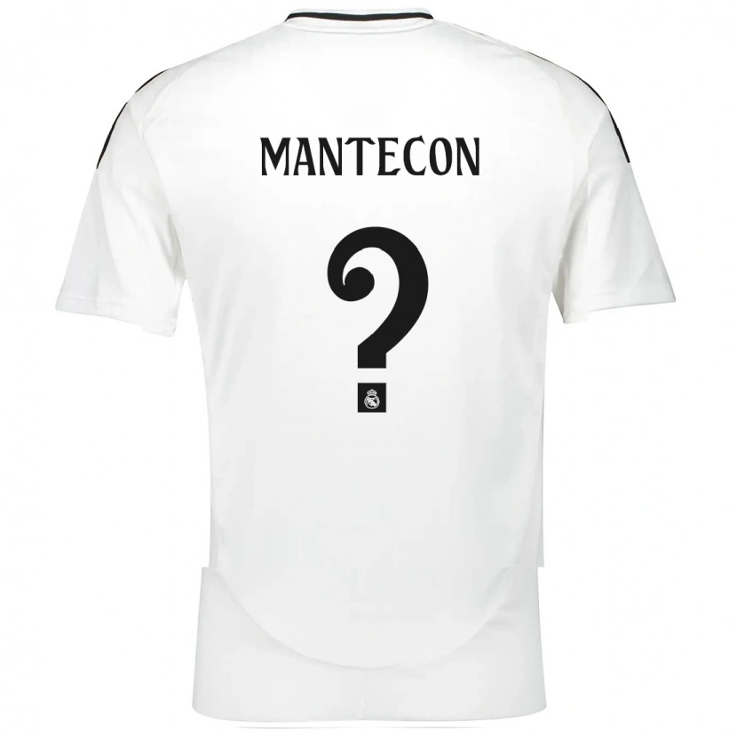 Danxen Barn Hugo Mantecón #0 Vit Hemmatröja Matchtröjor 2024/25 Tröjor T-Tröja