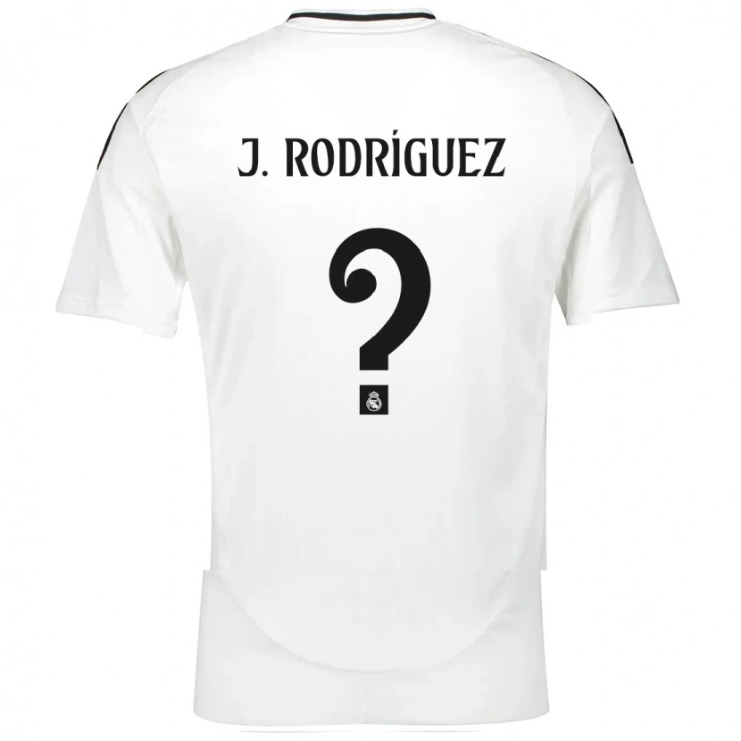 Danxen Barn Juan Rodríguez #0 Vit Hemmatröja Matchtröjor 2024/25 Tröjor T-Tröja