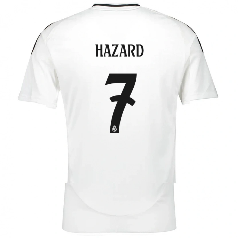 Danxen Barn Eden Hazard #7 Vit Hemmatröja Matchtröjor 2024/25 Tröjor T-Tröja