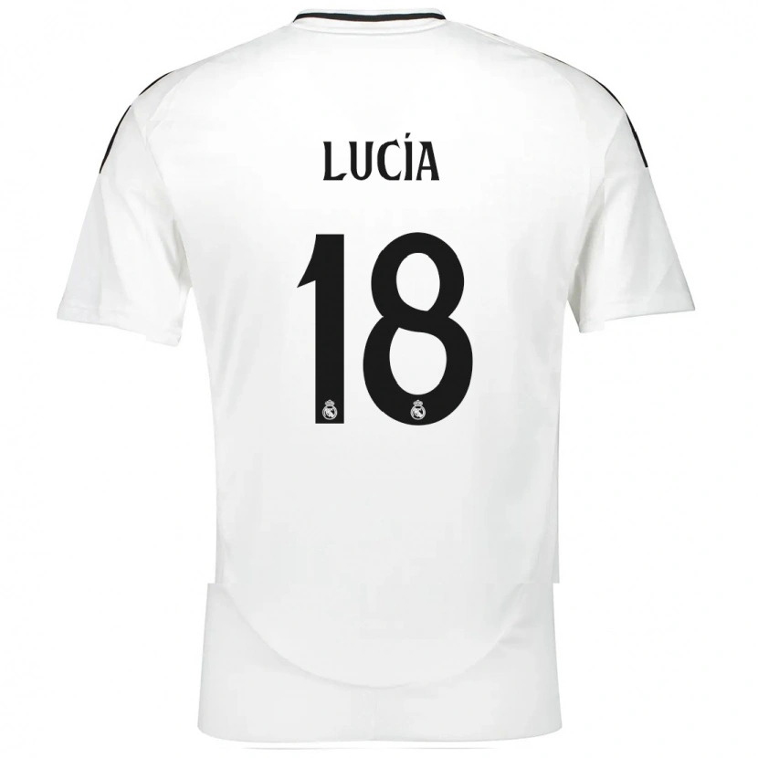 Danxen Barn Lucia Rodriguez #18 Vit Hemmatröja Matchtröjor 2024/25 Tröjor T-Tröja