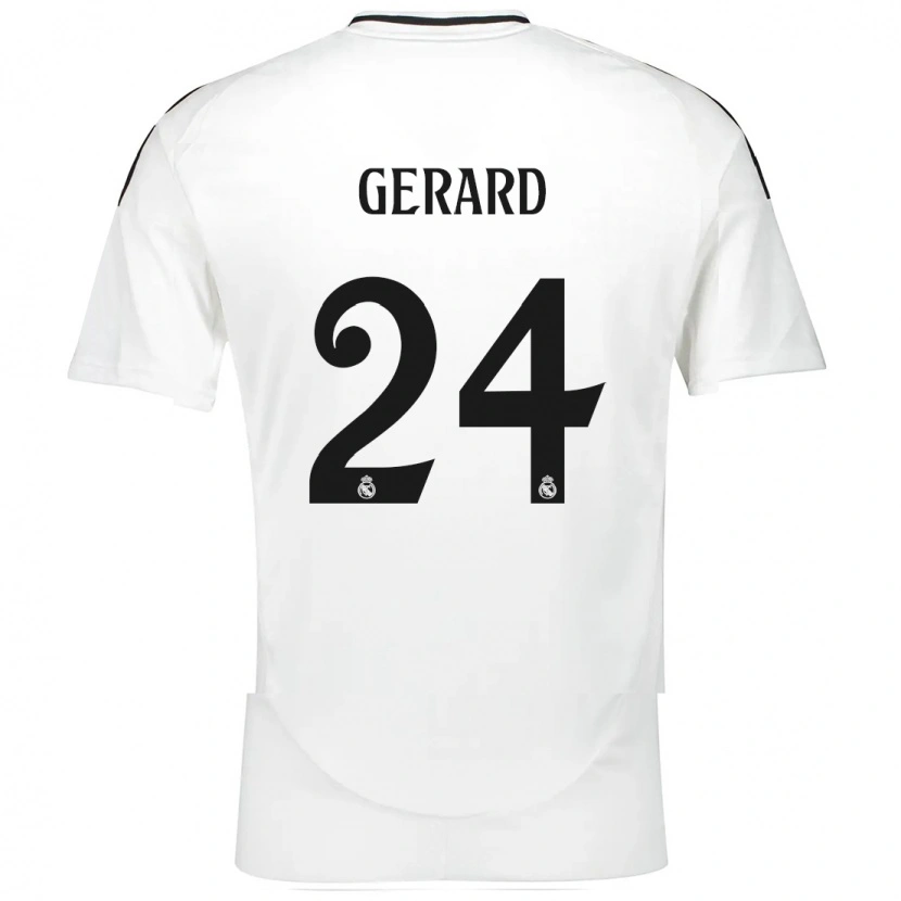 Danxen Barn Meline Gerard #24 Vit Hemmatröja Matchtröjor 2024/25 Tröjor T-Tröja