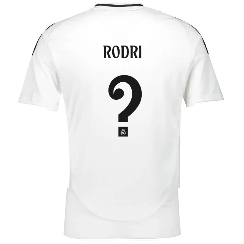 Danxen Barn Rodri #0 Vit Hemmatröja Matchtröjor 2024/25 Tröjor T-Tröja