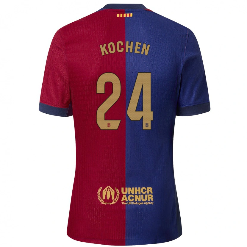 Danxen Barn Diego Kochen #24 Blå Röd Hemmatröja Matchtröjor 2024/25 Tröjor T-Tröja