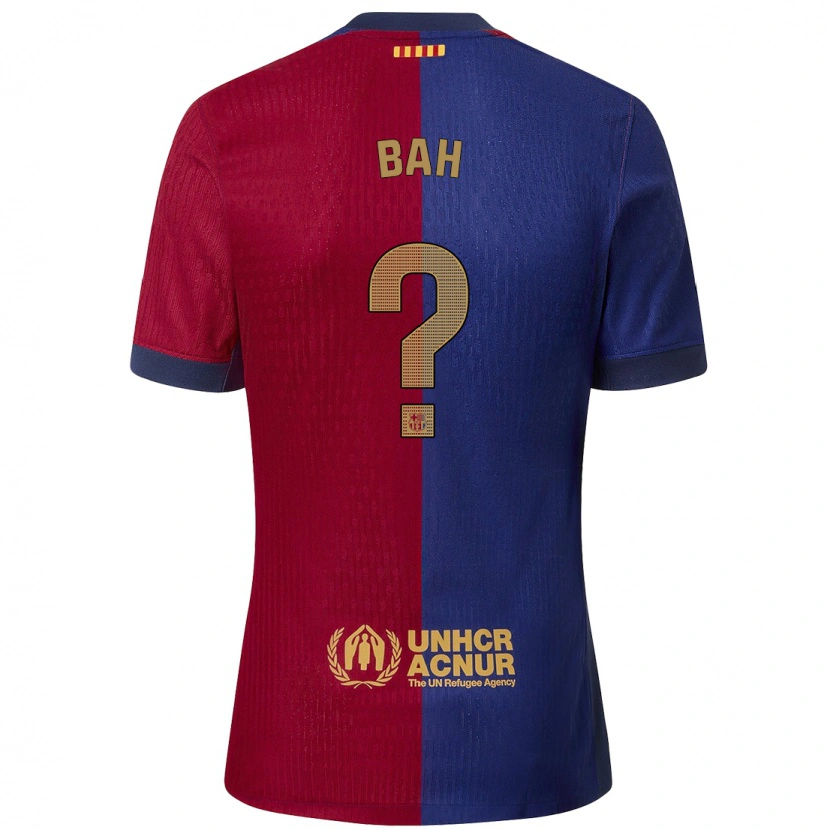 Danxen Barn Saidou Bah #0 Blå Röd Hemmatröja Matchtröjor 2024/25 Tröjor T-Tröja