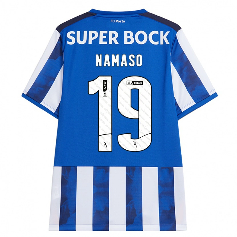 Danxen Barn Danny Namaso #19 Blå Vit Hemmatröja Matchtröjor 2024/25 Tröjor T-Tröja