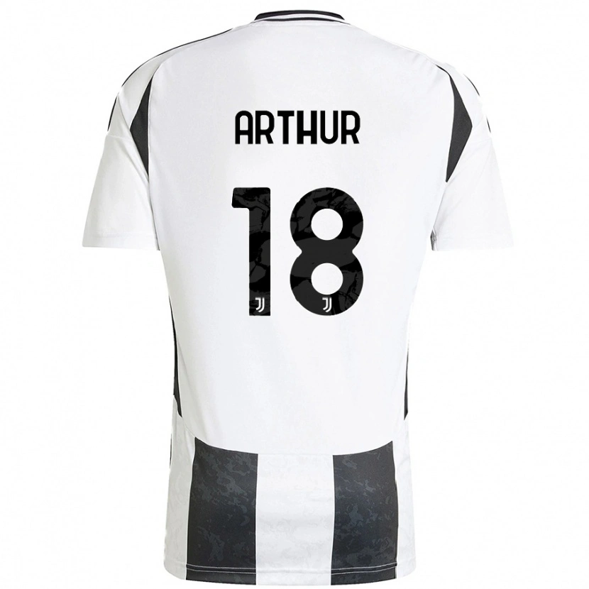 Danxen Barn Arthur Melo #18 Vit Svart Hemmatröja Matchtröjor 2024/25 Tröjor T-Tröja