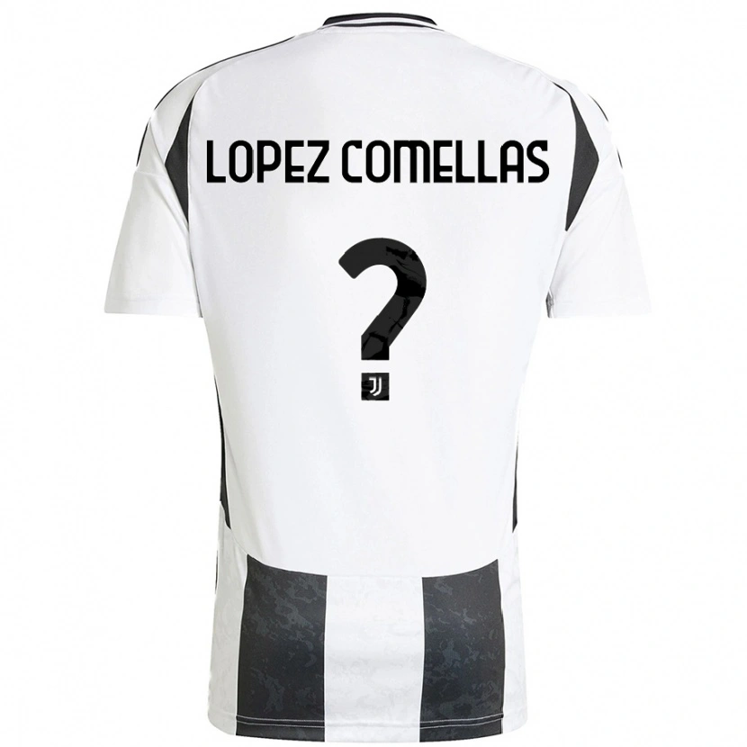 Danxen Barn Ivan Lopez Comellas #0 Vit Svart Hemmatröja Matchtröjor 2024/25 Tröjor T-Tröja