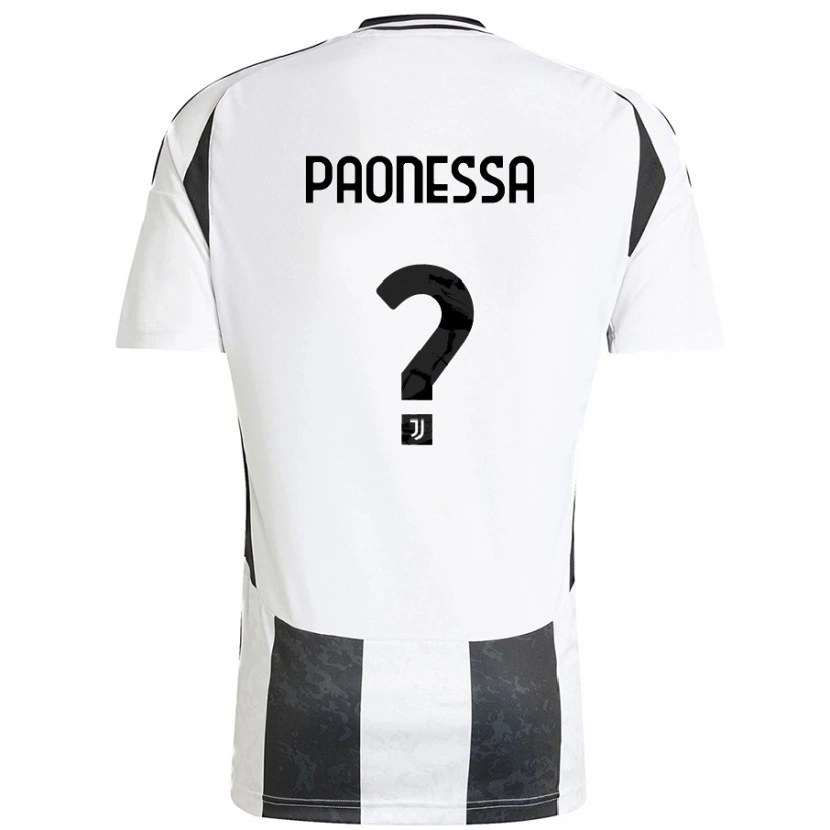 Danxen Barn Riccardo Paonessa #0 Vit Svart Hemmatröja Matchtröjor 2024/25 Tröjor T-Tröja