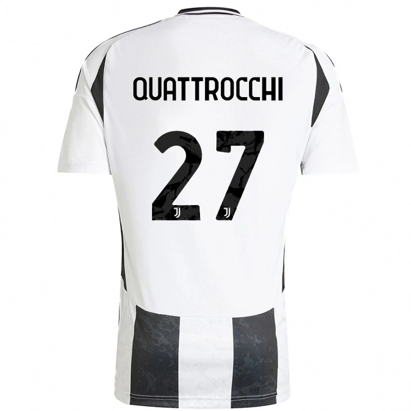 Danxen Barn Juan Ignacio Quattrocchi #27 Vit Svart Hemmatröja Matchtröjor 2024/25 Tröjor T-Tröja
