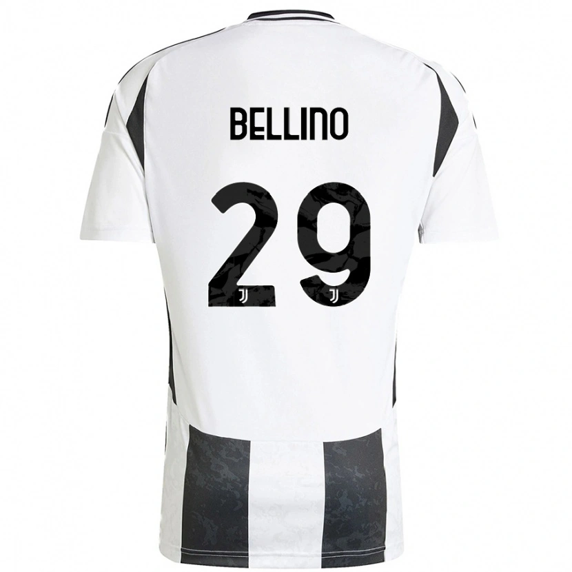 Danxen Barn Filippo Bellino #29 Vit Svart Hemmatröja Matchtröjor 2024/25 Tröjor T-Tröja