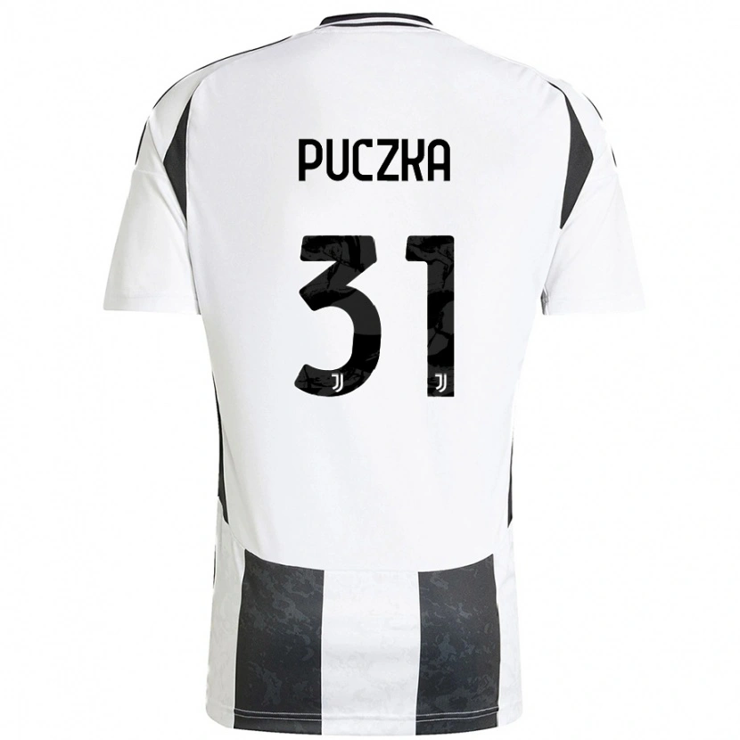 Danxen Barn David Puczka #31 Vit Svart Hemmatröja Matchtröjor 2024/25 Tröjor T-Tröja