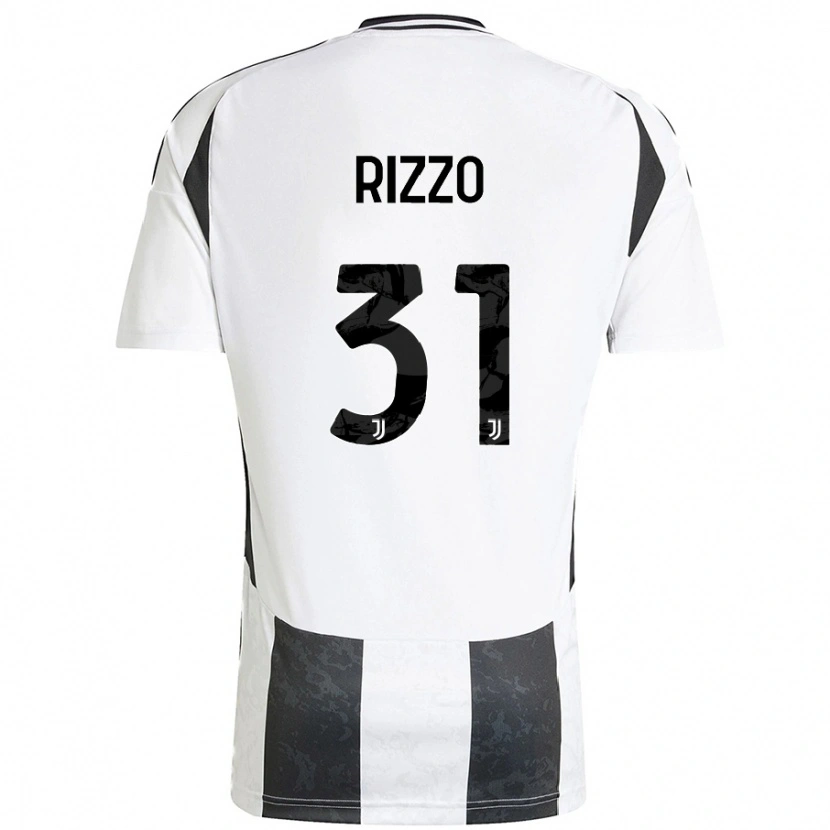 Danxen Barn Niccolò Rizzo #31 Vit Svart Hemmatröja Matchtröjor 2024/25 Tröjor T-Tröja