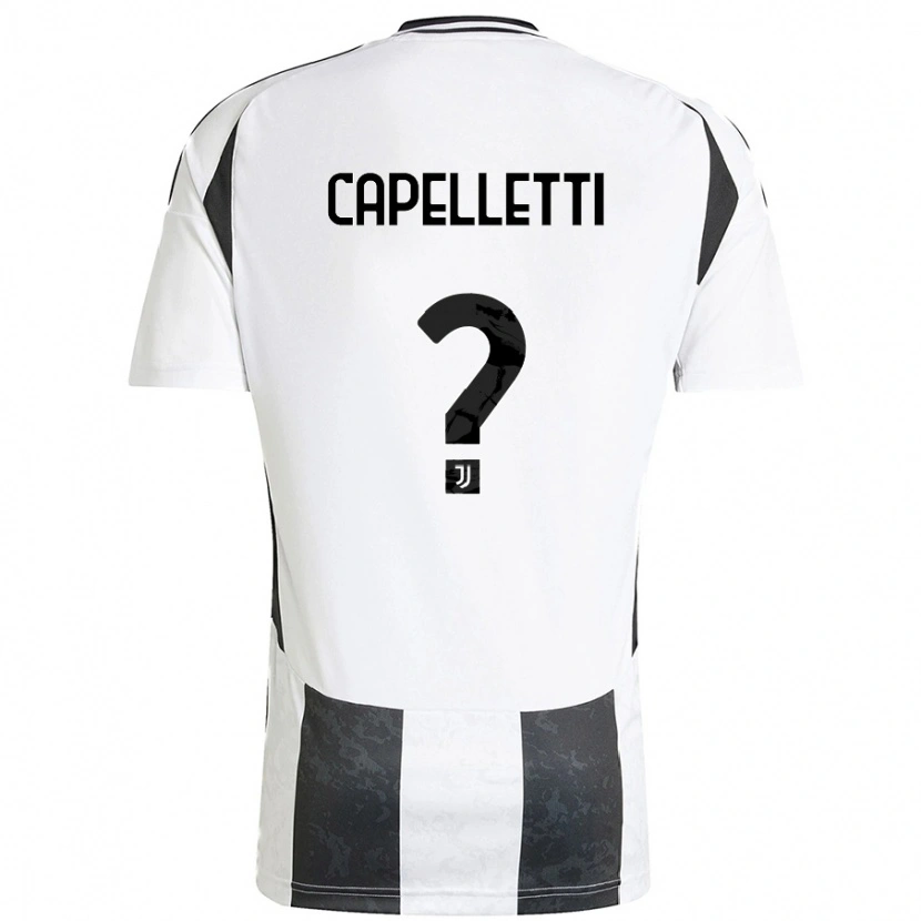 Danxen Barn Alessia Capelletti #0 Vit Svart Hemmatröja Matchtröjor 2024/25 Tröjor T-Tröja