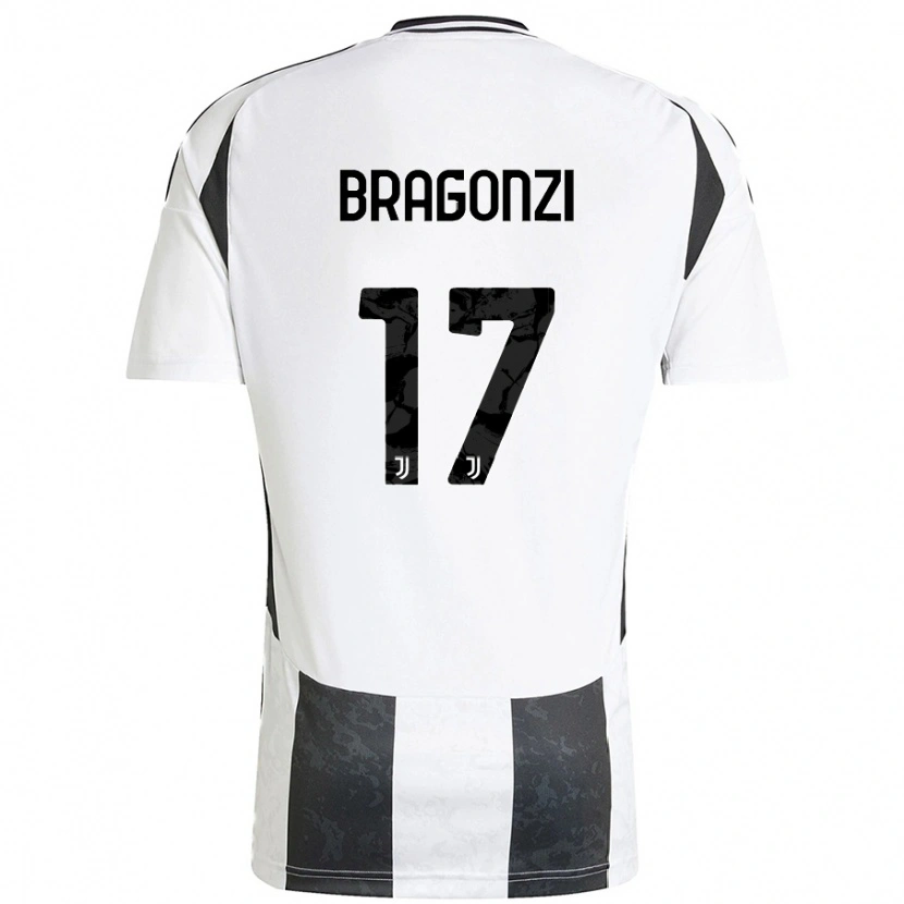 Danxen Barn Asia Bragonzi #17 Vit Svart Hemmatröja Matchtröjor 2024/25 Tröjor T-Tröja