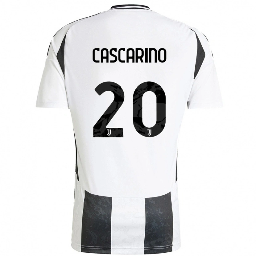 Danxen Barn Estelle Cascarino #20 Vit Svart Hemmatröja Matchtröjor 2024/25 Tröjor T-Tröja