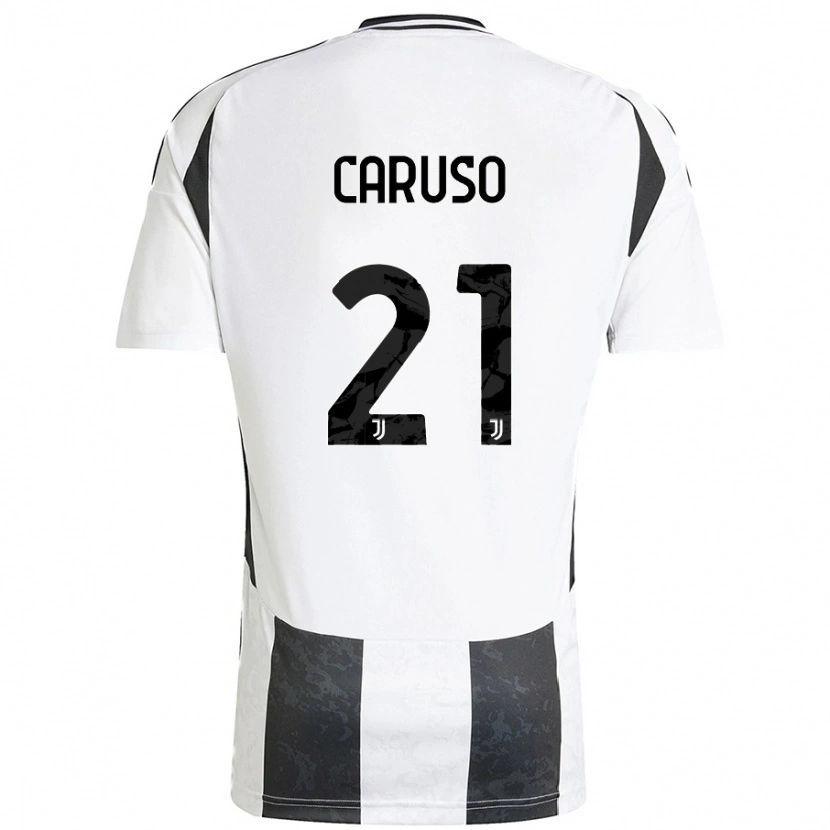 Danxen Barn Arianna Caruso #21 Vit Svart Hemmatröja Matchtröjor 2024/25 Tröjor T-Tröja