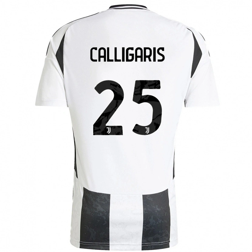 Danxen Barn Viola Calligaris #25 Vit Svart Hemmatröja Matchtröjor 2024/25 Tröjor T-Tröja