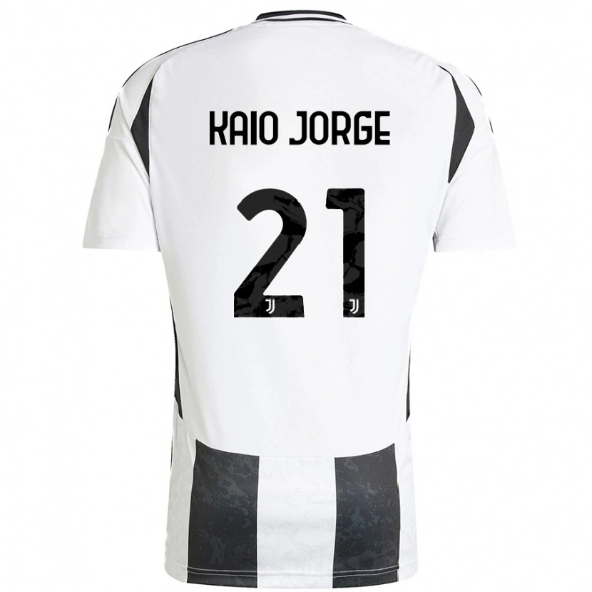 Danxen Barn Kaio Jorge #21 Vit Svart Hemmatröja Matchtröjor 2024/25 Tröjor T-Tröja