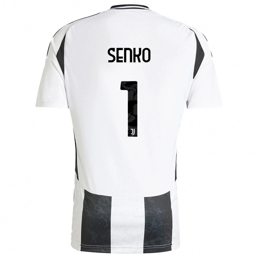 Danxen Barn Zsombor Senko #1 Vit Svart Hemmatröja Matchtröjor 2024/25 Tröjor T-Tröja