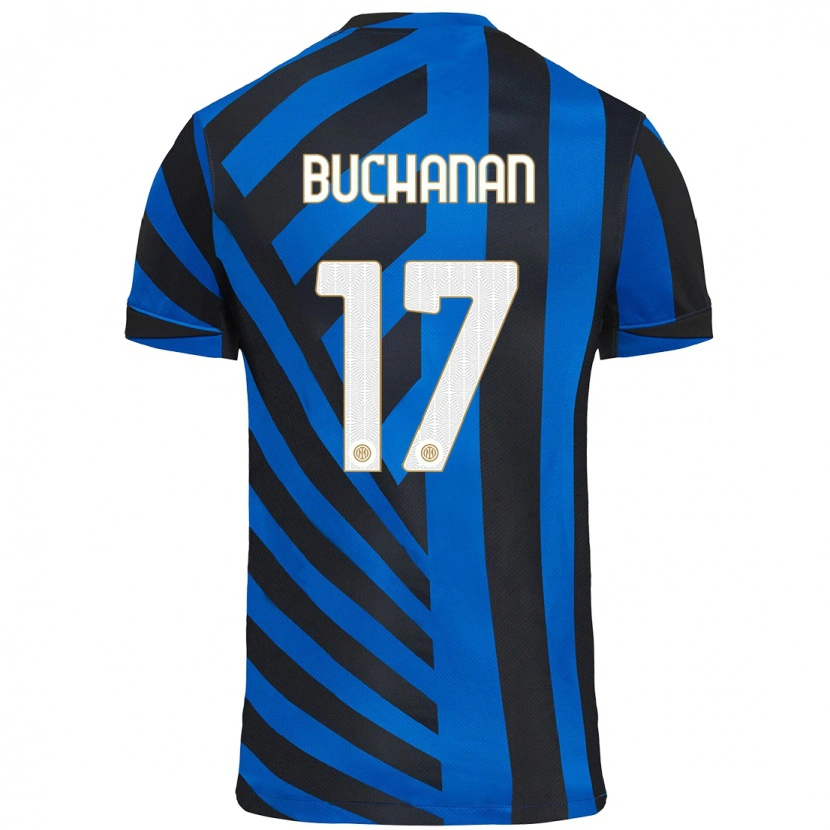 Danxen Barn Tajon Buchanan #17 Blå Svart Hemmatröja Matchtröjor 2024/25 Tröjor T-Tröja