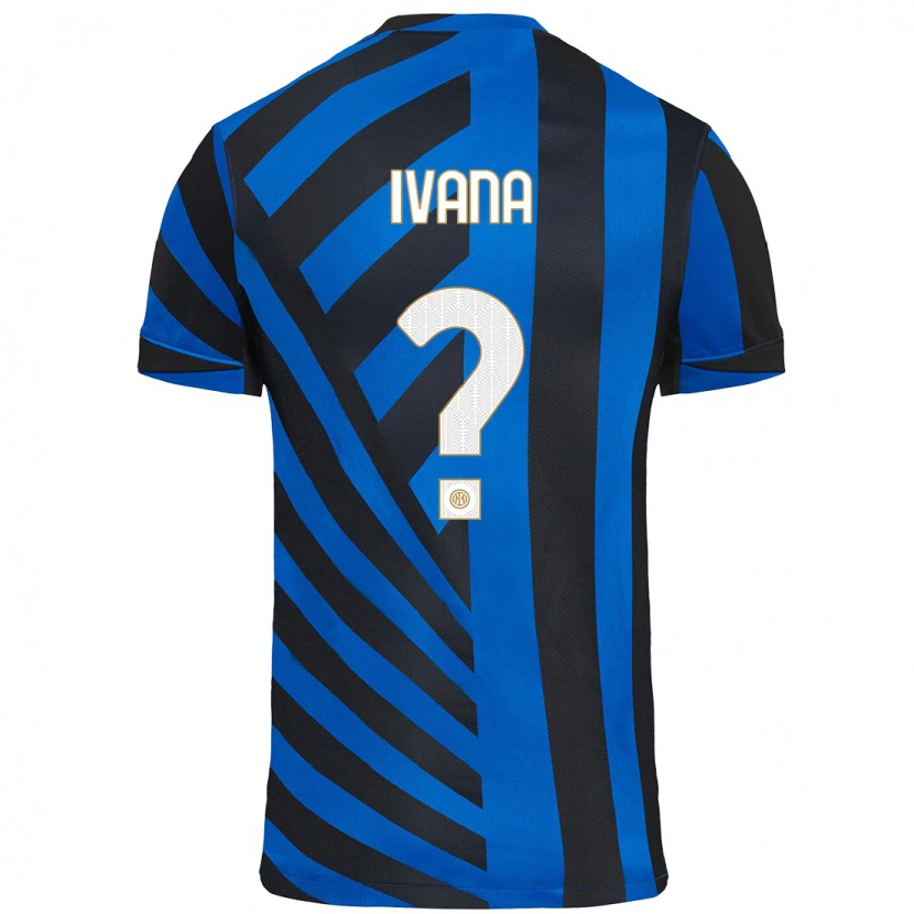 Danxen Barn Ivana Andrés #0 Blå Svart Hemmatröja Matchtröjor 2024/25 Tröjor T-Tröja