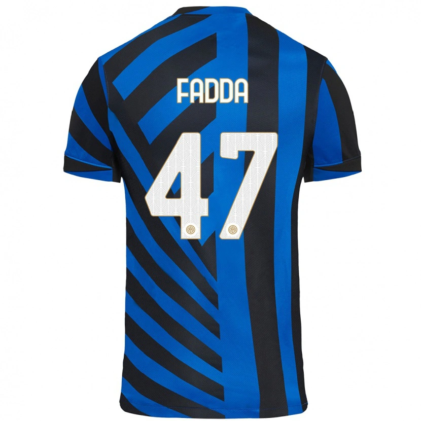 Danxen Barn Paola Fadda #47 Blå Svart Hemmatröja Matchtröjor 2024/25 Tröjor T-Tröja