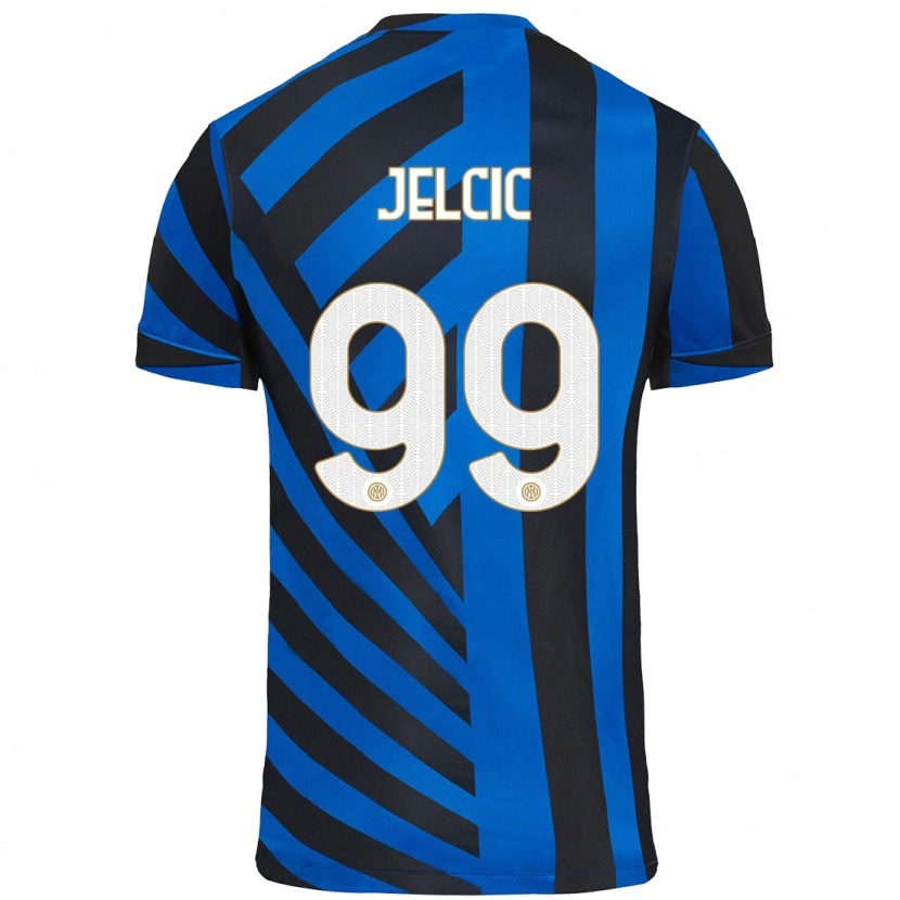 Danxen Barn Maja Jelčić #99 Blå Svart Hemmatröja Matchtröjor 2024/25 Tröjor T-Tröja