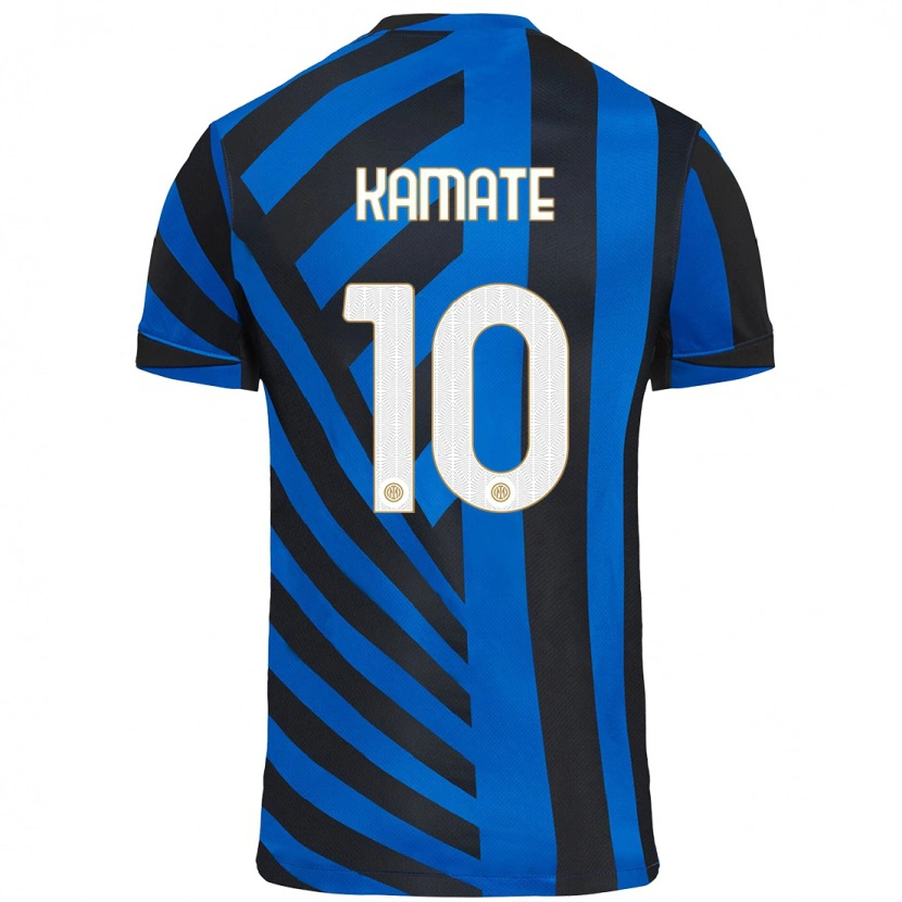 Danxen Barn Issiaka Kamate #10 Blå Svart Hemmatröja Matchtröjor 2024/25 Tröjor T-Tröja
