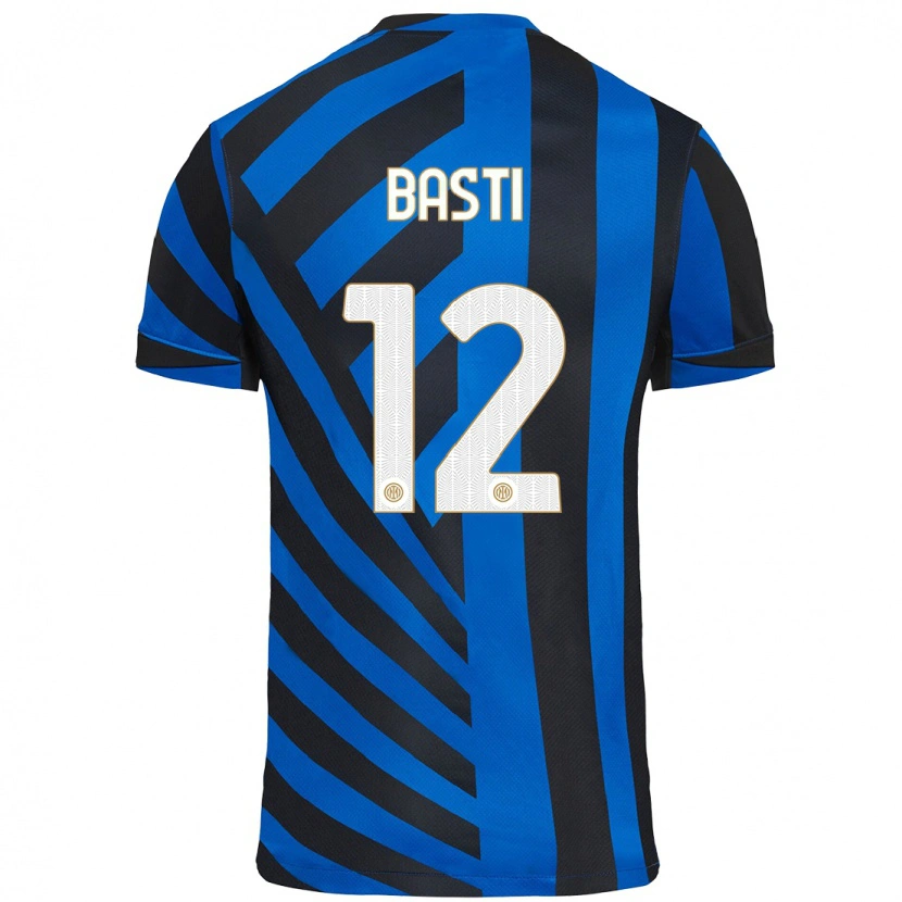 Danxen Barn Matteo Basti #12 Blå Svart Hemmatröja Matchtröjor 2024/25 Tröjor T-Tröja