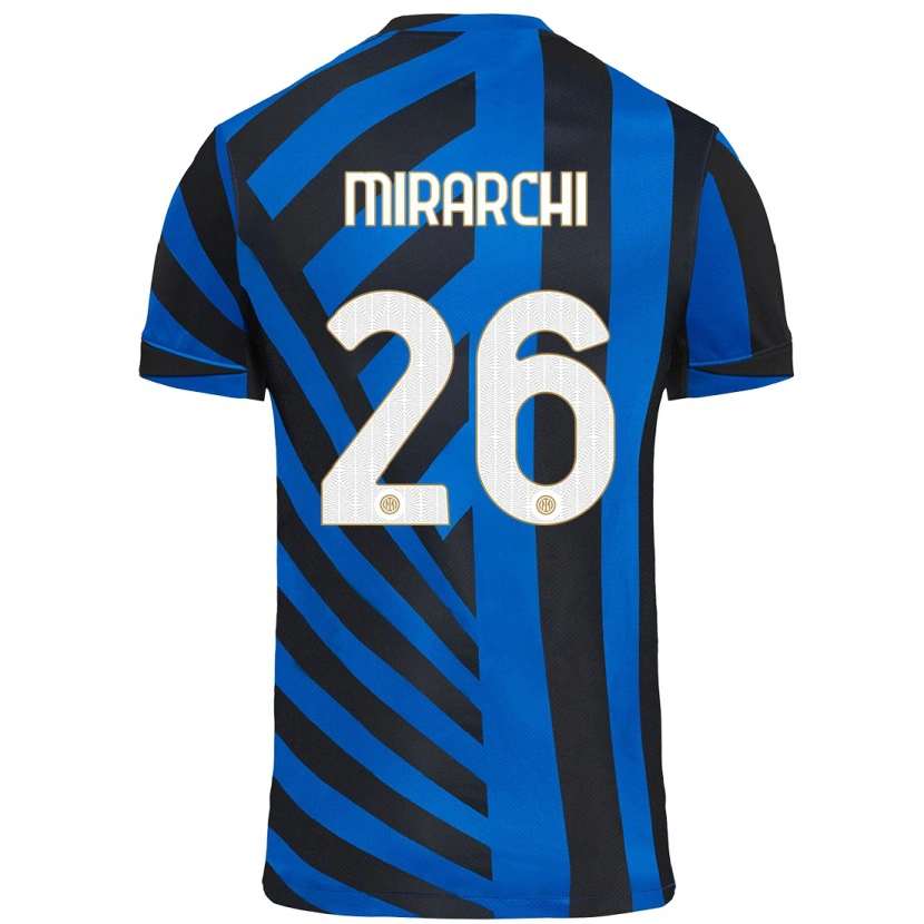 Danxen Barn Mattia Mirarchi #26 Blå Svart Hemmatröja Matchtröjor 2024/25 Tröjor T-Tröja