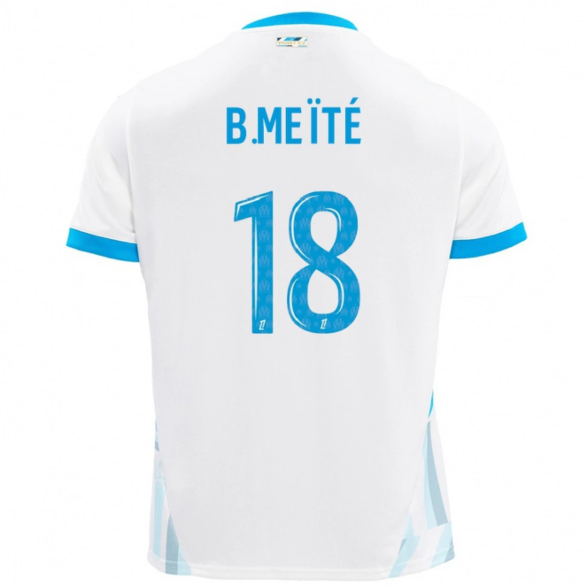 Danxen Barn Bamo Meïté #18 Vit Himmelsblå Hemmatröja Matchtröjor 2024/25 Tröjor T-Tröja