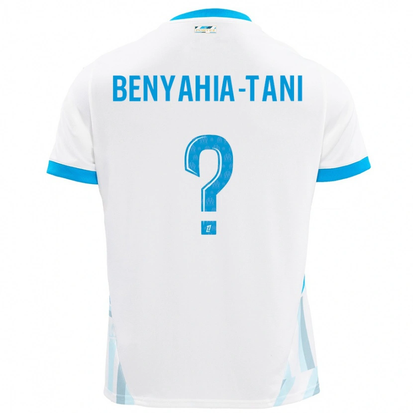Danxen Barn Aylan Benyahia-Tani #0 Vit Himmelsblå Hemmatröja Matchtröjor 2024/25 Tröjor T-Tröja