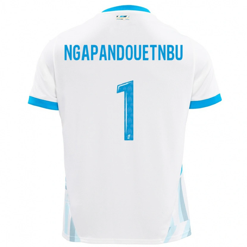 Danxen Barn Simon Ngapandouetnbu #1 Vit Himmelsblå Hemmatröja Matchtröjor 2024/25 Tröjor T-Tröja