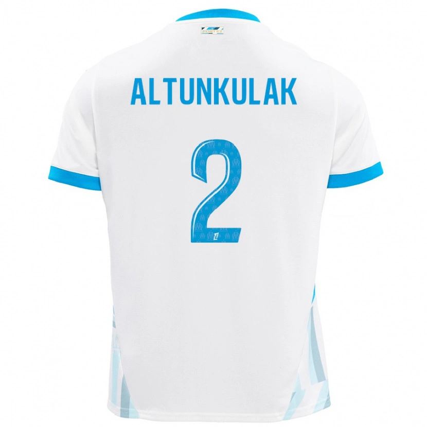 Danxen Barn Selen Altunkulak #2 Vit Himmelsblå Hemmatröja Matchtröjor 2024/25 Tröjor T-Tröja