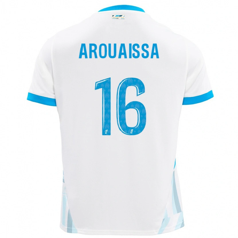 Danxen Barn Ines Arouaissa #16 Vit Himmelsblå Hemmatröja Matchtröjor 2024/25 Tröjor T-Tröja